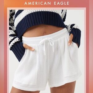 American Eagle Aerie offline waffle high waisted shorts